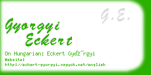 gyorgyi eckert business card